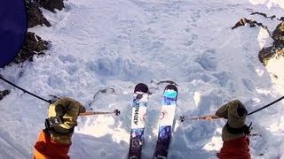 Freeride Skiing POV  Red Bull Beyond the Line 2013 [upl. by Xanthe675]