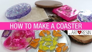 How To Make Epoxy Resin Coasters  EASY [upl. by Latashia923]