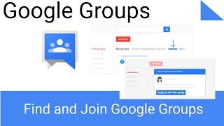 How to Find and Join Google Groups [upl. by Draillih220]