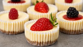 Easy Mini Cheesecakes Recipe [upl. by Laws]