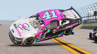 NASCAR Racing Crashes 90  BeamNG Drive [upl. by Putnam]