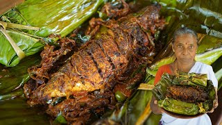 Kerala Style Mackerel Fish  Pollichathu In Banana Leaf  Meen Pollichathu [upl. by Kaye607]