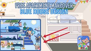 MIGA WORLD  3 AESTHETIC BLUE APARTMENT  FREE MAKEOVER  AESTHETIC HOUSE TOUR [upl. by Akenahs857]