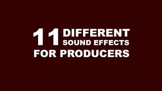 11 SOUND EFFECTS High Quality  RampBTrapHipHopRapRemixDubstep  Popular in 2020 [upl. by Adym191]