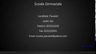 Scoala Gimnaziala Pausesti [upl. by Nazay]