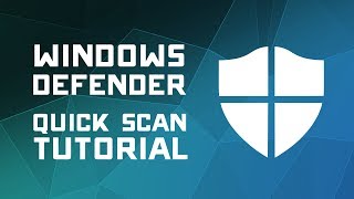 How to Scan for Viruses with Windows Defender  Windows 10 Tutorial [upl. by Bechler]