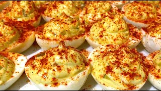 Deviled Eggs  EASY HOMEMADE DEVILED EGGS RECIPE [upl. by Redleh]