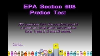 EPA 608 Practice Test core 1 of 2 [upl. by Eimyaj572]