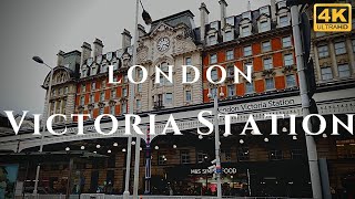 London Victoria Station Walk Through England 4K [upl. by Lledniw740]