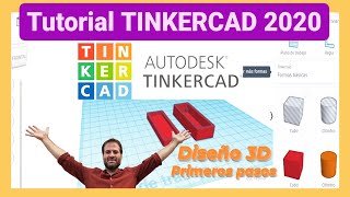 👉👉 TinkerCAD TUTORIAL en ESPAÑOL 2020 CREA tus PRIMEROS DISEÑOS 3D [upl. by Barcroft]