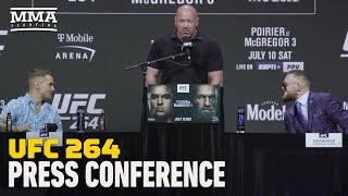 UFC 264 Poirier vs McGregor 3 Prefight Press Conference  MMA Fighting [upl. by Athalee539]