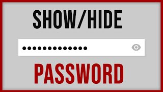 😮 Cómo MOSTRAR y OCULTAR CONTRASEÑA formulario HTML CSS y Javascript🔥 [upl. by Cassella]