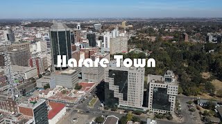 DJI drone Harare city center Zimbabwe [upl. by Ullyot45]