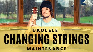 How To Change Ukulele Strings  Tutorial [upl. by Selma]