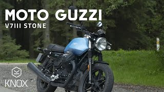 Moto Guzzi V7III Stone  Review from Knox [upl. by Troyes]