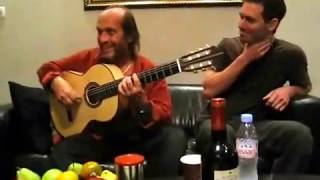 Paco de Lucia plays an Erez Perelman Flamenco Guitar Part 1 [upl. by Bettye680]