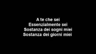 A te  Jovanotti Lyrics [upl. by Malan]