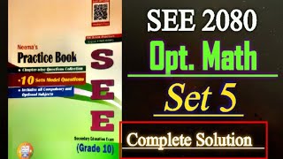 Optional Mathematics 𝐌𝐨𝐝𝐞𝐥 𝐒𝐞𝐭 5  𝐒𝐄𝐄 2080  𝐂𝐥𝐚𝐬𝐬 10  𝐍𝐞𝐞𝐦𝐚 𝐏𝐮𝐛𝐥𝐢𝐜𝐚𝐭𝐢𝐨𝐧 [upl. by Warwick]