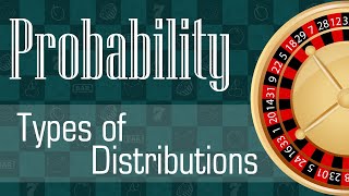 Probability Types of Distributions [upl. by Arraeit746]