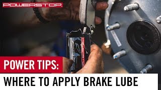 How To Apply Brake Lube  PowerStop [upl. by Anaiq]