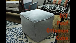 DIY Pouf Ottoman Cube [upl. by Marchese]