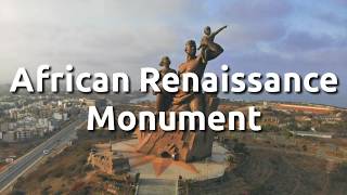 African Renaissance Monument  Dakar Senegal  Tallest Statue in Africa [upl. by Yromem]