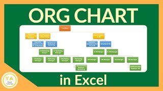 How to Make an Organizational Chart in Excel  Tutorial [upl. by Aleyak173]