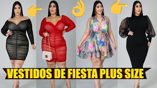 3 Vestidos de Fiesta para Gorditas  MODA PARA GORDITAS MODA PLUS SIZE [upl. by Souza420]