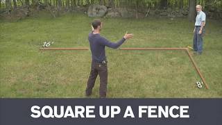 How To Measure a Square Fence Corner [upl. by Medardas]