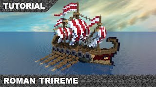 Minecraft Roman Trireme Tutorial amp Download [upl. by Wivestad]