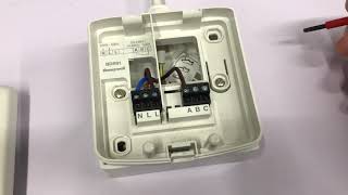 How to wire a Honeywell BDR91 Wireless Relay Box 230v low voltage wiring [upl. by Lleihsad387]