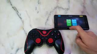 How to connect T3 Wireless Bluetooth Gamepad to android phone  no root [upl. by Aisilef]