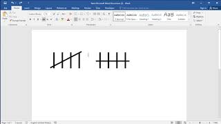 Create tallies in Word [upl. by Hilleary]