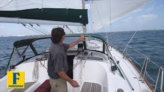 Forespar Whisker Pole Downwind Sailing with Genoa [upl. by Alyce]