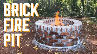 Brick Fire Pit [upl. by Anilatak]