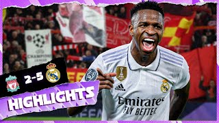 HIGHLIGHTS  Liverpool 25 Real Madrid  UEFA Champions League [upl. by Nanaj]