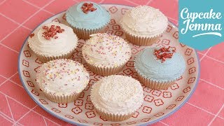 Eggless Vegan Cupcake Recipe  Cupcake Jemma [upl. by Cody677]