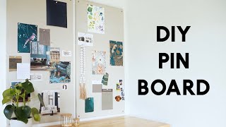 DIY Pin Board  Bulletin Board  Mood Board [upl. by Lucius]