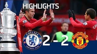 Manchester United vs Chelsea 22 official goals and highlights FA Cup Sixth Round  FATV [upl. by Anitra]