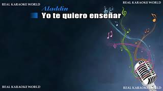 Karaoke un mundo ideal Aladdin [upl. by Tybi]