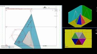 II  Tav 15  Proiezione Ortogonale di una piramide a base esagonale [upl. by Acireh628]