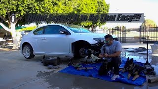 DIY Scion Tc Passenger Side Axle Install [upl. by Innavoij]