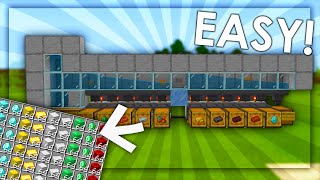 Item Sorting System in Minecraft Bedrock  Easy amp Expandable Tutorial 118 [upl. by Akkahs677]