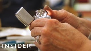 How Zippo Lighters Are Made  The Making Of [upl. by Helgeson555]