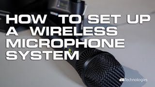 How to setup a wireless microphone system basic [upl. by Nine]