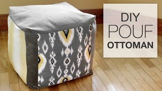 How to Make a Pouf Ottoman [upl. by Shult446]