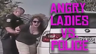 Angry lady vs Police Compilation [upl. by Creamer]