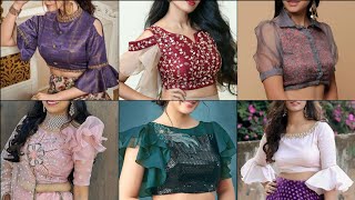 Lehenga blouse designs sleeves design baju design [upl. by Cynar]