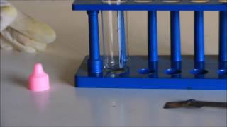 Experiment 5 Formaldehyde and potassium permanganate reaction [upl. by Kinghorn]