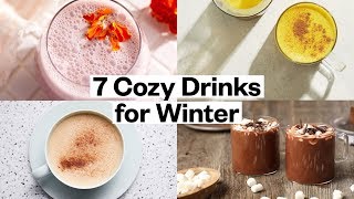 7 Hot Winter Drinks  Moon Milk Nutella Latte Golden Milk Red Wine Hot Chocolate  Thrive Market [upl. by Lizzy]